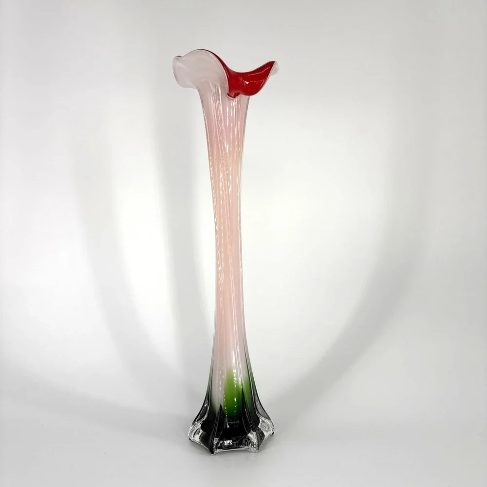 Jack in the Pulpit Vase Red Green White 16